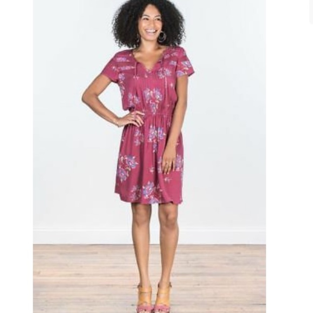Matilda Jane Pink Floral Mini Dress